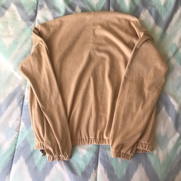 Never Worn: Forever 21 Suede Bomber Jacket - Picture 2 of 2